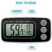 Koelkast Thermometer, Digitale Koelkast Thermometer Waterdichte Koelkast Vriezer Thermometer Monitor voor Thuis 1 Stuks