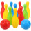 Mini set da bowling per bambini con 10 birilli e 2 palle 1