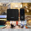 Smart Wireless Doorbell Kit Solar Button Plug-In Chime Black 4