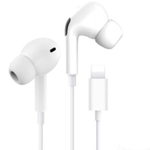 Słuchawki do iPhone'a z mikrofonem Lightning, białe, dobry dźwięk