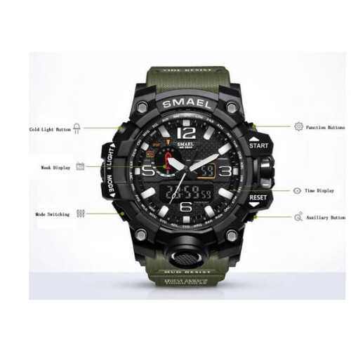 Military Watch Green 45mm