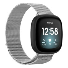 Bransoletka Milanese Loop do Fitbit Versa4Sense2Silver