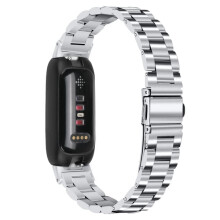 Edelstahl-Uhrenarmband für Fitbit Inspire3 Silber