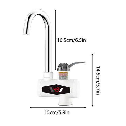 Instant Tankless Hot Water Faucet with LED Display 2