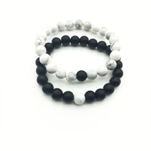 Armbandenset met stenen, 2 stuks