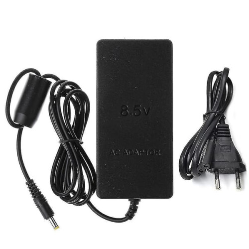 PS2wall-lader AC-adapter med EU-plugg