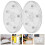 Rotating Storage Tray Transparent Round Turntable 2 pcs 5