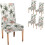 Ensemble de 4 housses pour chaise Parsons, motif tropical 1