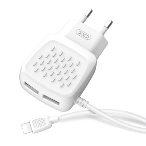 Ładowarka ścienna USB z kablem Lightning do iPhone'a, biała