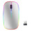 Trådløs datamus RGB LED Bluetooth Wi-Fi Sølv 1