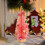 Red Plastic Christmas Trees Tabletop Decor 10pc 6