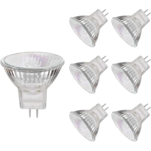 MR11-Halogenlampe, 12 V, 20 W, warmweiß, 6er-Pack