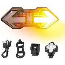 Kerékpár hátsó lámpa irányjelzőkkel 120 lumen USB