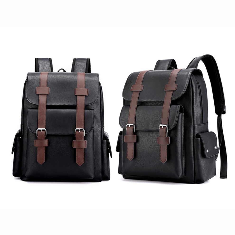 Yobolk Leather Laptop Backpack 15.6 Inch 900881845298