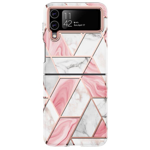 Samsung Galaxy Z Flip4marble-deksel rosa