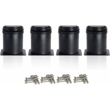 Fekete bútorlábak, 50 mm-es magasságban állítható, 0-15 mm, 4 db