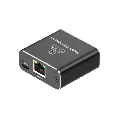 Διαχωριστής Gigabit Ethernet RJ45 1 σε 2 εξόδους Cat5/6/7