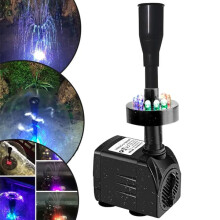 Gartenbrunnenpumpe mit LED-Beleuchtung