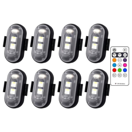 Φως LED strobe αεροσκάφους 8 χρώματα 8 τεμάχια