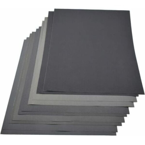 Γυαλόχαρτο για υγρή χρήση230x280mm2 φύλλα ανά κόκκωση800-2000