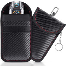 Faraday-Tasche für Autoschlüssel, RFID-Blockierung, 2er-Pack