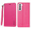 Samsung Galaxy S21 -lompakkokotelo ruusunpunainen 1