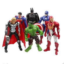 Superhjälte PVC-actionfigurer Set 6 delar