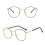 Lesebrille Schwarz Gold -2,5 Dioptrien 1