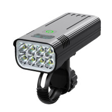 Kerékpárlámpa vázra, 8000 lumen, 8 LED, 5200mAh USB