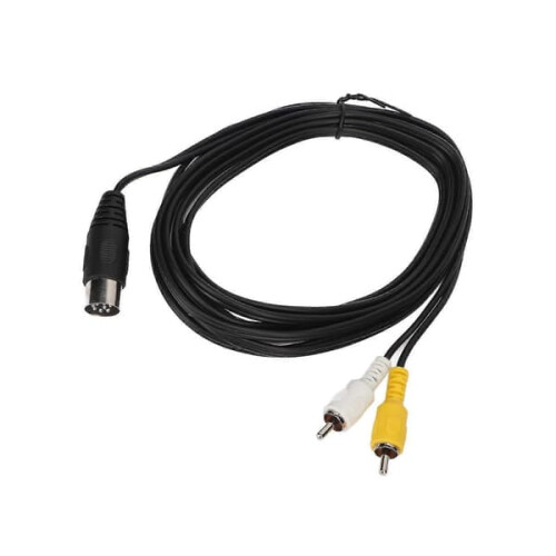 DIN8-pins til 2RCA lydkabel 3 meter