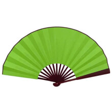 Ventaglio a mano tinta unita, extra large 33 cm, verde