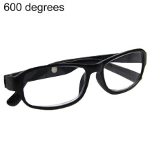 Occhiali da lettura con lenti ottiche da +4.5 a +6.0, colore nero.