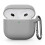 Silikon AirPods4-deksel med karabinkrok, grå 1