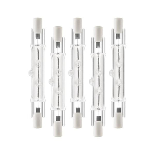 R7s Halogen-Linearlampe 118 mm 300 W 230 V 5er-Pack