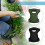 Ginocchiere Mordely per giardinaggio, in morbida schiuma memory, colore verde. 1