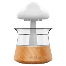 Rain Humidifier Diffuser with 7 Colors Night Lights, Essential Oil Aroma Therapy Diffuser with Remote Control