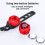 VALSEEL Bicycle Headlight and Tail Light Set 4