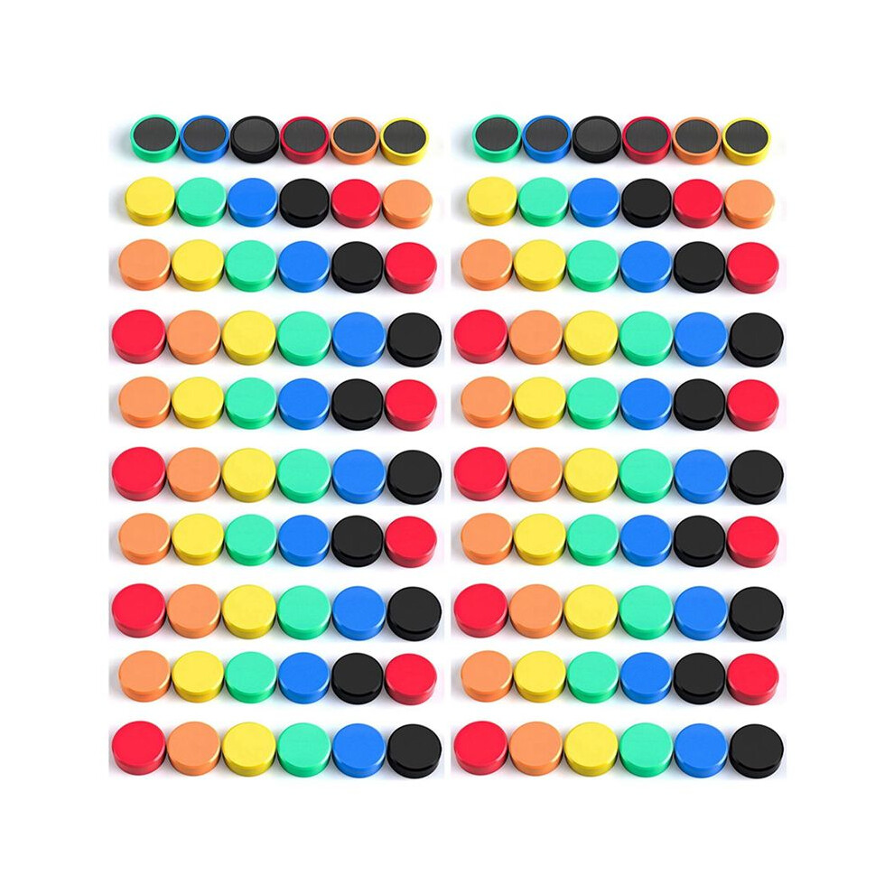 Pack Of 120 Magnets, Whiteboard Magnets, Magnets For Magnetic Board, Magnets, Fridge, Colourful Round Magnets, Strong 6032469410063