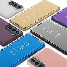SKALO Clear View Mirror-deksel til Samsung S22+, svart