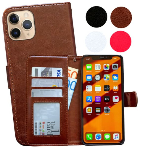 Bőr iPhone 11Pro tok barna