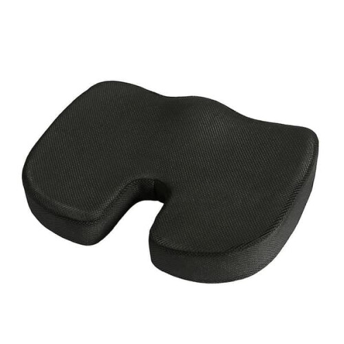Ορθοπεδικό μαξιλάρι καθίσματος Memory Foam μαύρο