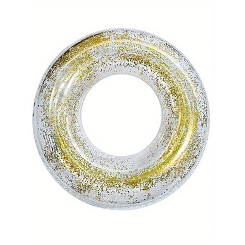 Transparent sequined inflatable swimming ring PVC 70cm