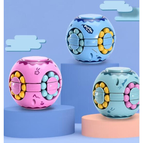 Παιχνίδι Fidget Pop It Παζλ Κύβος Ροζ 3 τεμάχια
