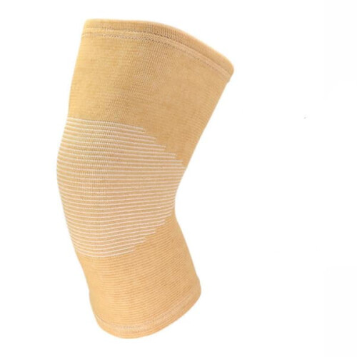 Ginocchiere beige protettive e riscaldanti taglia M