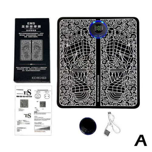 EMS Foot Massage Pad with Acupuncture Stimulation, One Size