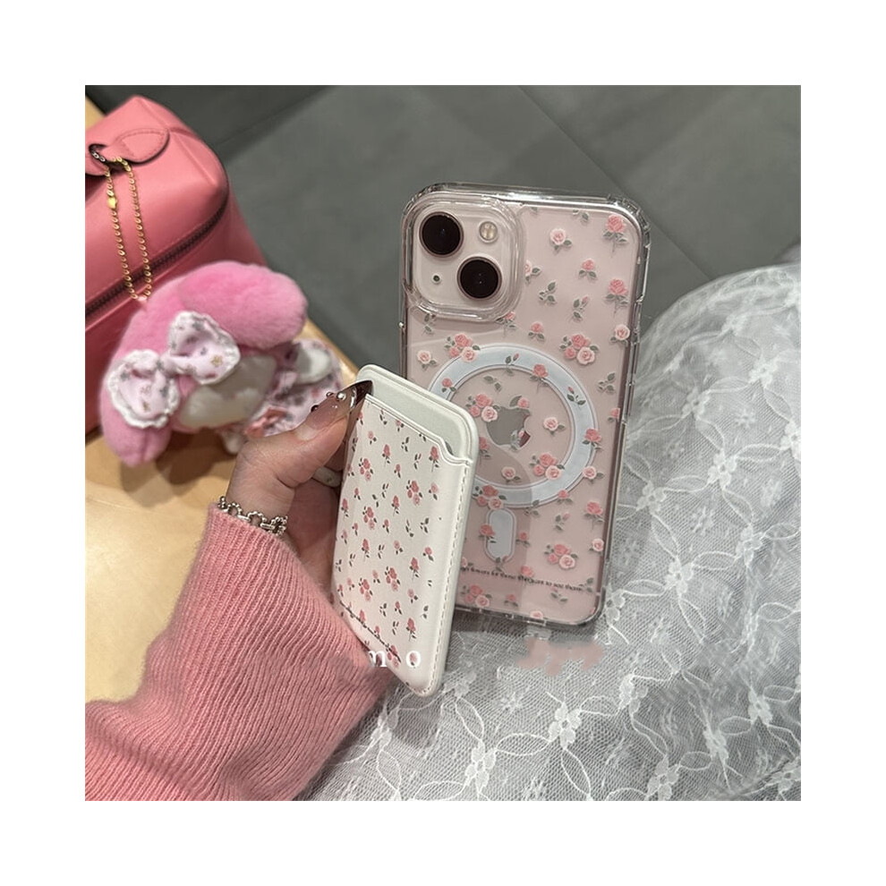 Clear Floral Korean Phone Case For Iphone 15Â11, Magsafe 971050362960