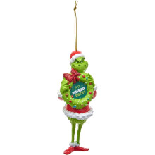 Wisząca ozdoba świąteczna Grinch z żywicy 1 sztuka