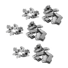 30Pcs Cabinet Spring Loaded Iron Straight Loop Toggle 45mm Length