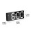 Ionze LED Alarm Clock Battery or Plug-in Black 4