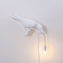 Seletti Bird Wall Lamp Black White Resin 1 piece
